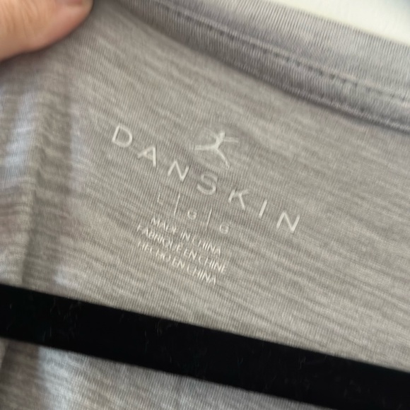 🐝(4/$15)Long Sleeve TeeTop, Danskin, Large, Gray - Picture 3 of 8